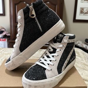 Vintage Havana High top glitter sneakers